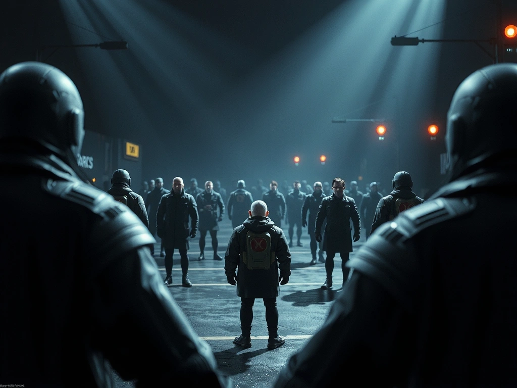 Game scene showing Level of Detail (LOD) optimization